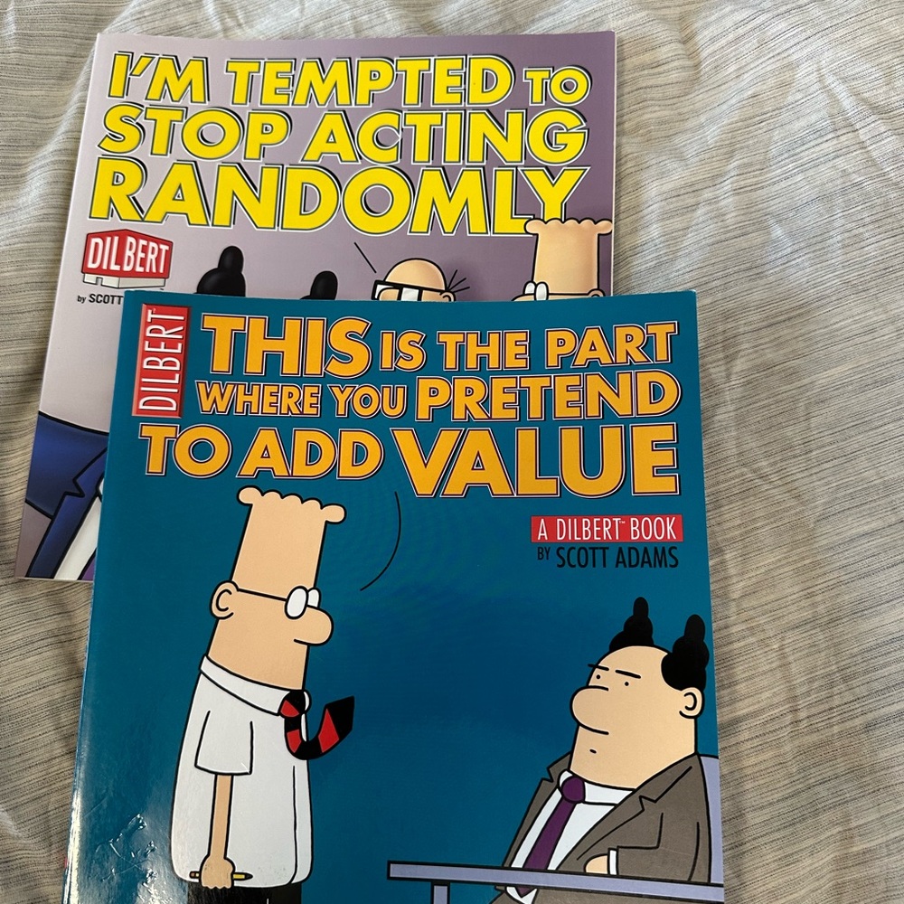 2 dilbert comic books